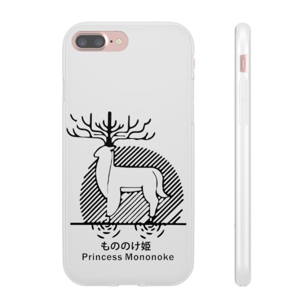 Princess Mononoke Mononoke Hime - Princess Mononoke – Shishigami Line Art iPhone Cases-Accessories, Phone Case, princess mononoke, Princess Mononoke Mononoke Hime