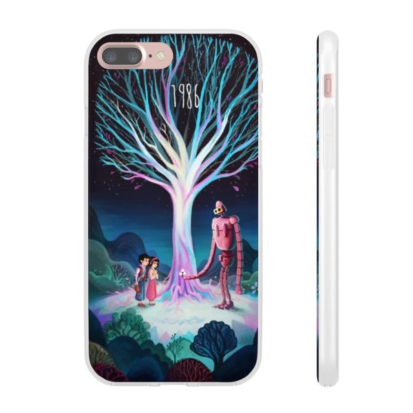 Laputa Castle In The Sky English Cast - Laputa: Castle in The Sky 1986 Illustration iPhone Cases-Accessories, Laputa Castle In The Sky English Cast, Laputa: Castle in the Sky, Phone Case