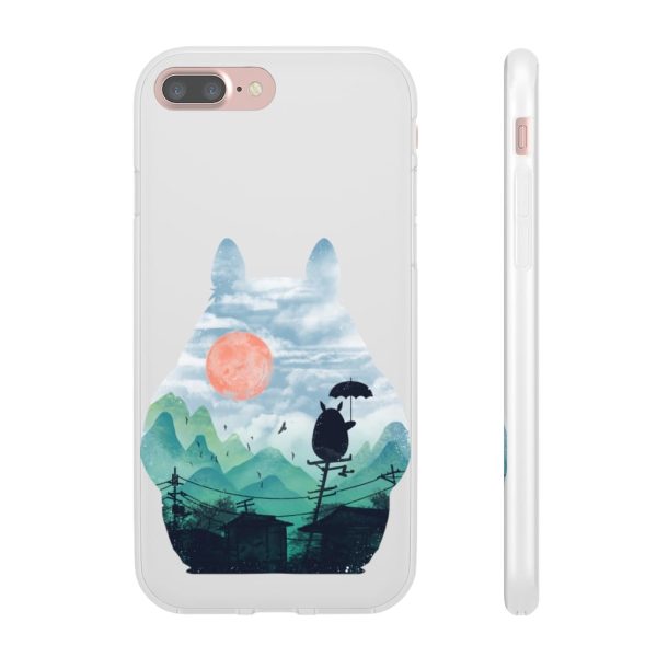 Characters From My Neighbor Totoro - Totoro on the Line Lanscape iPhone Cases-Accessories, Characters From My Neighbor Totoro, My Neighbor Totoro, Phone Case