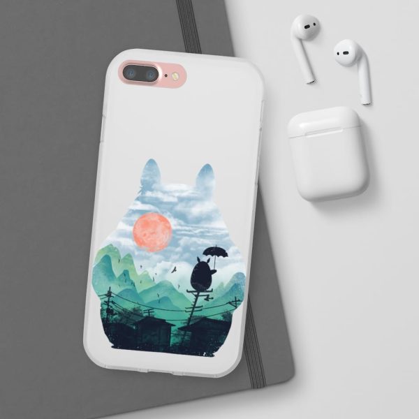 Characters From My Neighbor Totoro - Totoro on the Line Lanscape iPhone Cases-Accessories, Characters From My Neighbor Totoro, My Neighbor Totoro, Phone Case