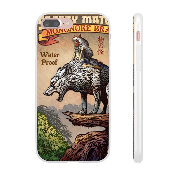 Princess Mononoke Character - Princess Mononoke and The Wolf on Top iPhone Cases-Accessories, Phone Case, princess mononoke, Princess Mononoke Character