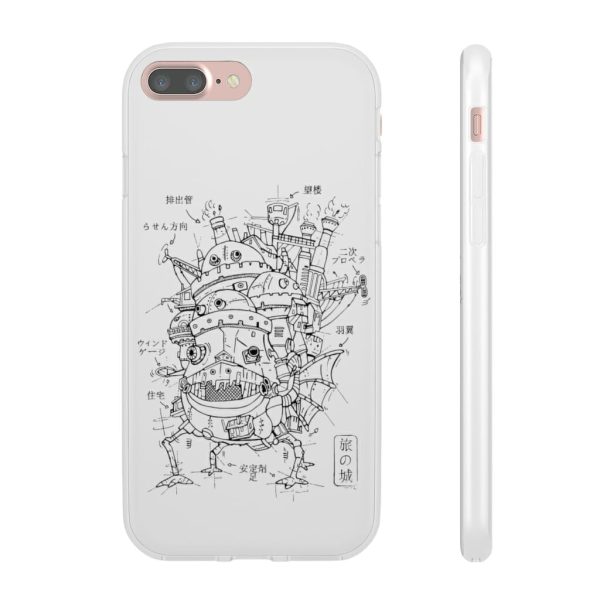 Howl's Moving Castle Wallpaper - Howl’s Moving Castle Sketch iPhone Cases-Accessories, Howl's Moving Castle, Howl's Moving Castle Wallpaper, Phone Case