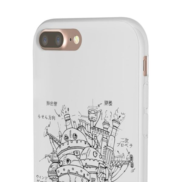 Howl's Moving Castle Wallpaper - Howl’s Moving Castle Sketch iPhone Cases-Accessories, Howl's Moving Castle, Howl's Moving Castle Wallpaper, Phone Case