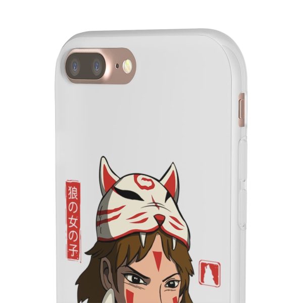 Princess Mononoke Forest Spirit Black - Mononoke The Wolf Girl iPhone Cases-Accessories, Phone Case, princess mononoke, Princess Mononoke Forest Spirit Black