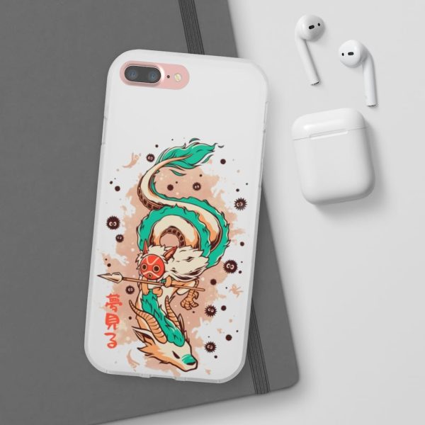 Princess Mononoke Ainu Influence - Princess Mononoke on the Dragon iPhone Cases-Accessories, Phone Case, princess mononoke, Princess Mononoke Ainu Influence