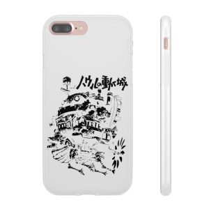 Special Edition Howl's Moving Castle - Howl’s Castle in Black and White iPhone Cases-Accessories, Howl's Moving Castle, Phone Case, Special Edition Howl's Moving Castle