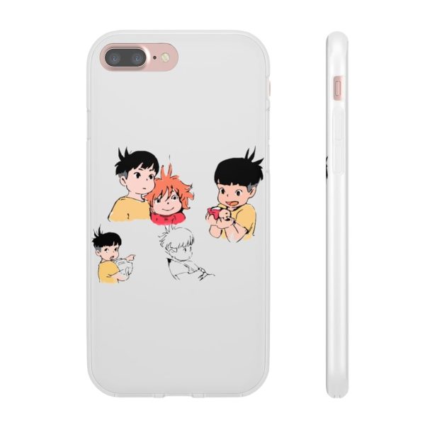 Ponyo Plush - Ponyo and Sosuke Sketch iPhone Cases-Accessories, Phone Case, ponyo, Ponyo Plush