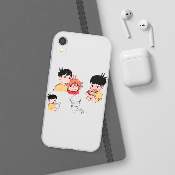 Ponyo Plush - Ponyo and Sosuke Sketch iPhone Cases-Accessories, Phone Case, ponyo, Ponyo Plush