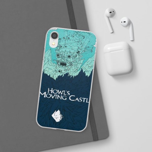 Witch Howl's Moving Castle - Howl’s Moving Castle Blue Tone Art iPhone Cases-Accessories, Howl's Moving Castle, Phone Case, Witch Howl's Moving Castle