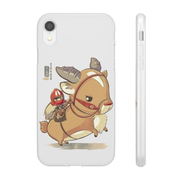 Ashitaka Princess Mononoke - Princess Mononoke Ashitaka and Yakul Chibi iPhone Cases-Accessories, Ashitaka Princess Mononoke, Phone Case, princess mononoke