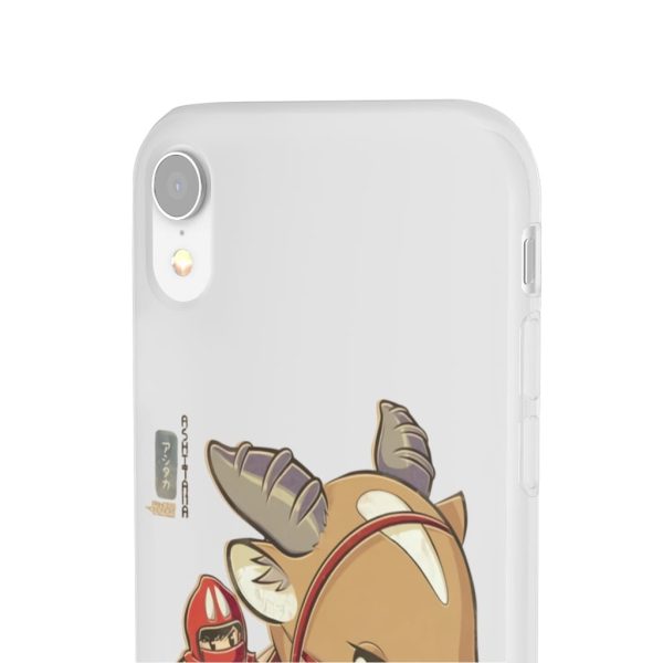 Ashitaka Princess Mononoke - Princess Mononoke Ashitaka and Yakul Chibi iPhone Cases-Accessories, Ashitaka Princess Mononoke, Phone Case, princess mononoke