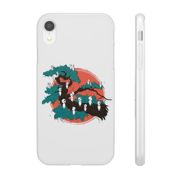 Anime Film Princess Mononoke - Tree Spirits by the Red Moon iPhone Cases-Accessories, Anime Film Princess Mononoke, Phone Case, princess mononoke