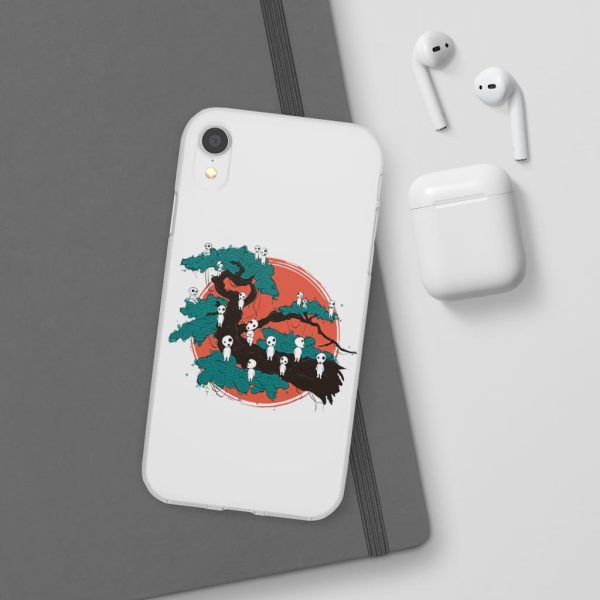 Anime Film Princess Mononoke - Tree Spirits by the Red Moon iPhone Cases-Accessories, Anime Film Princess Mononoke, Phone Case, princess mononoke