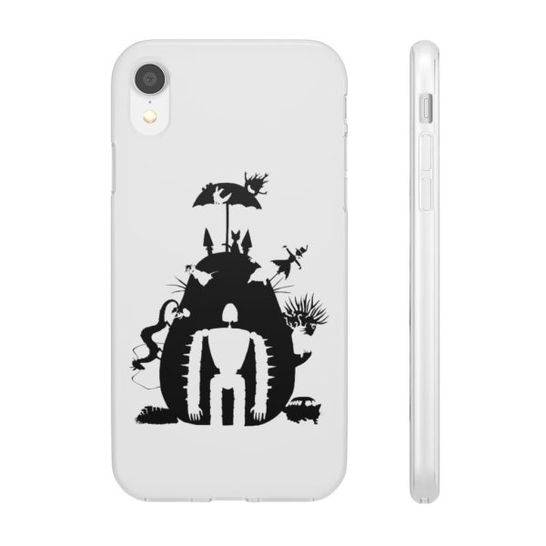 Totoro Soot Gremlins - Studio Ghibli Black & White Art Compilation iPhone Cases-Accessories, Laputa: Castle in the Sky, My Neighbor Totoro, Phone Case, Totoro Soot Gremlins