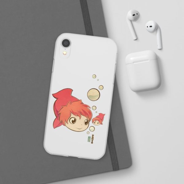 Studio Ghibli Icons Ponyo - Ponyo Chibi iPhone Cases-Accessories, Phone Case, ponyo, Studio Ghibli Icons Ponyo