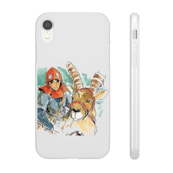 Princess Mononoke Characters - Princess Mononoke – Ashitaka Water Color iPhone Cases-Accessories, Phone Case, princess mononoke, Princess Mononoke Characters