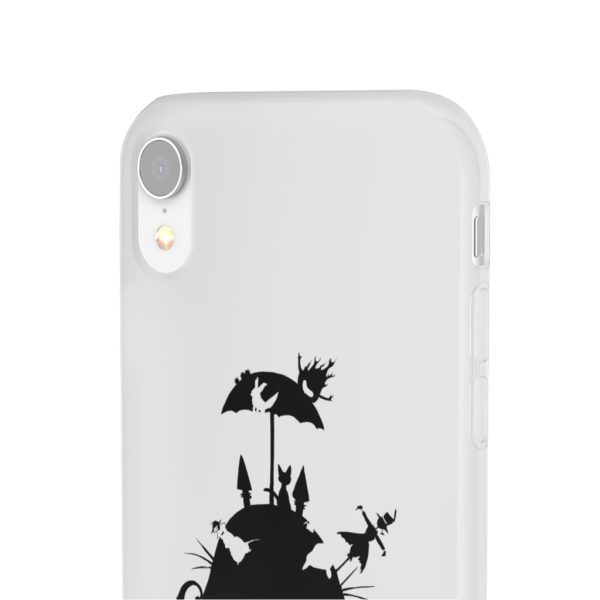 Totoro Soot Gremlins - Studio Ghibli Black & White Art Compilation iPhone Cases-Accessories, Laputa: Castle in the Sky, My Neighbor Totoro, Phone Case, Totoro Soot Gremlins