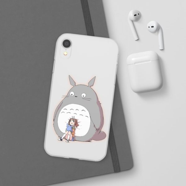 Totoro Concrete Facebook - Totoro and the little girl iPhone Cases-Accessories, My Neighbor Totoro, Phone Case, Totoro Concrete Facebook