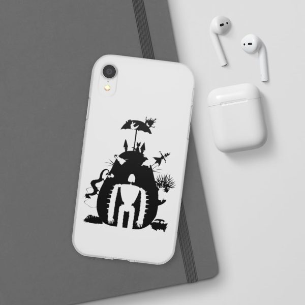 Totoro Soot Gremlins - Studio Ghibli Black & White Art Compilation iPhone Cases-Accessories, Laputa: Castle in the Sky, My Neighbor Totoro, Phone Case, Totoro Soot Gremlins