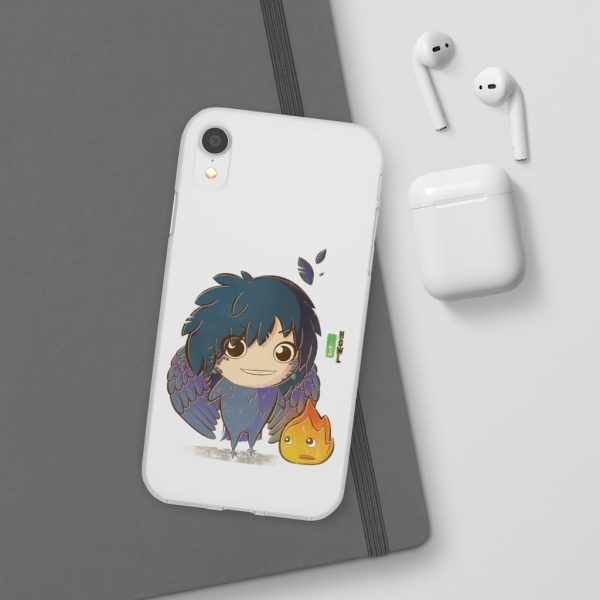 Howl's Moving Castle Calcifer - Howl’s Moving Castle – Howl Chibi iPhone Cases-Accessories, Howl's Moving Castle, Howl's Moving Castle Calcifer, Phone Case