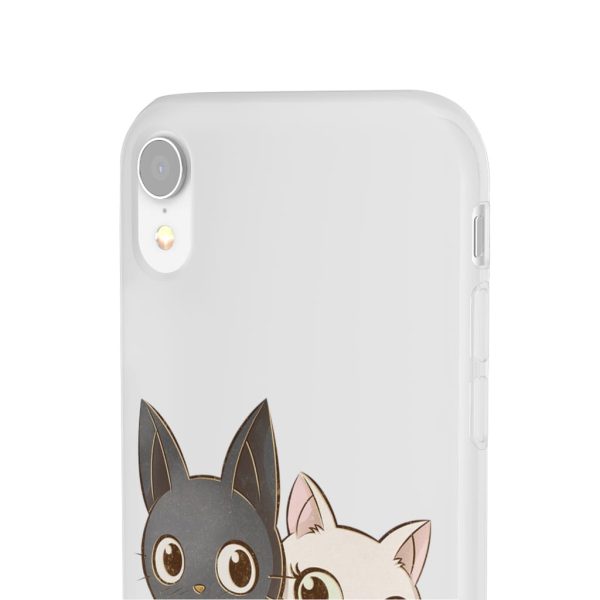 Kiki's Delivery Service Wallpaper - Kiki’s Delivery Service – Jiji and Lily Chibi iPhone Cases-Accessories, Kiki's Delivery Service, Kiki's Delivery Service Wallpaper, Phone Case