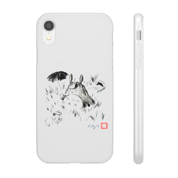 Dai-totoro - Totoro And The Girls Ink Painting iPhone Cases-Accessories, Dai-totoro, My Neighbor Totoro, Phone Case