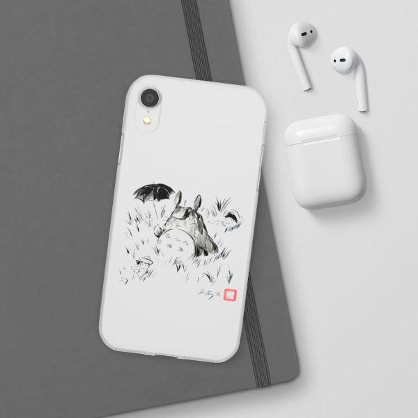 Dai-totoro - Totoro And The Girls Ink Painting iPhone Cases-Accessories, Dai-totoro, My Neighbor Totoro, Phone Case