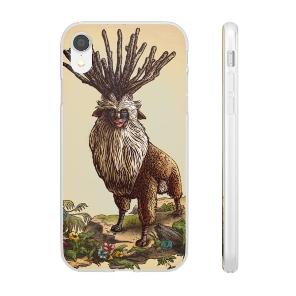 Princess Mononoke With Wolf - Princess Mononoke – Shishigami Day Time Detailed iPhone Cases-Accessories, Phone Case, princess mononoke, Princess Mononoke With Wolf