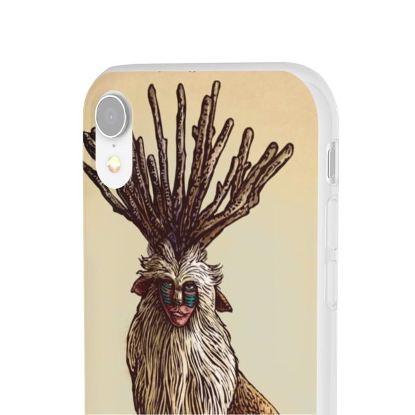 Princess Mononoke With Wolf - Princess Mononoke – Shishigami Day Time Detailed iPhone Cases-Accessories, Phone Case, princess mononoke, Princess Mononoke With Wolf