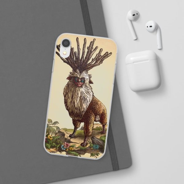 Princess Mononoke With Wolf - Princess Mononoke – Shishigami Day Time Detailed iPhone Cases-Accessories, Phone Case, princess mononoke, Princess Mononoke With Wolf