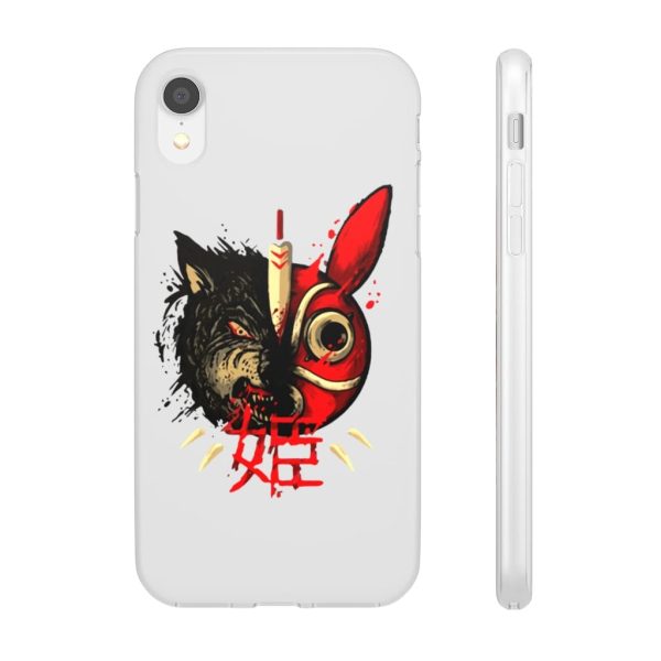 San Princess Mononoke - Princess Mononoke Mask & Wolf iPhone Cases-Accessories, Phone Case, princess mononoke, San Princess Mononoke