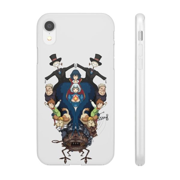 Studio Ghibli Howl's Moving Castle - Howl’s Moving Castle Characters Mirror iPhone Cases-Accessories, Howl's Moving Castle, Phone Case, Studio Ghibli Howl's Moving Castle