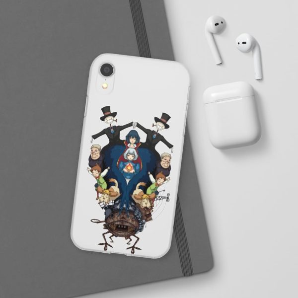 Studio Ghibli Howl's Moving Castle - Howl’s Moving Castle Characters Mirror iPhone Cases-Accessories, Howl's Moving Castle, Phone Case, Studio Ghibli Howl's Moving Castle