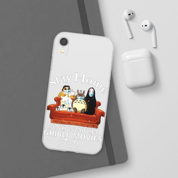 Stay Home and Watch Ghibli Movie iPhone Cases-Accessories, Phone Case