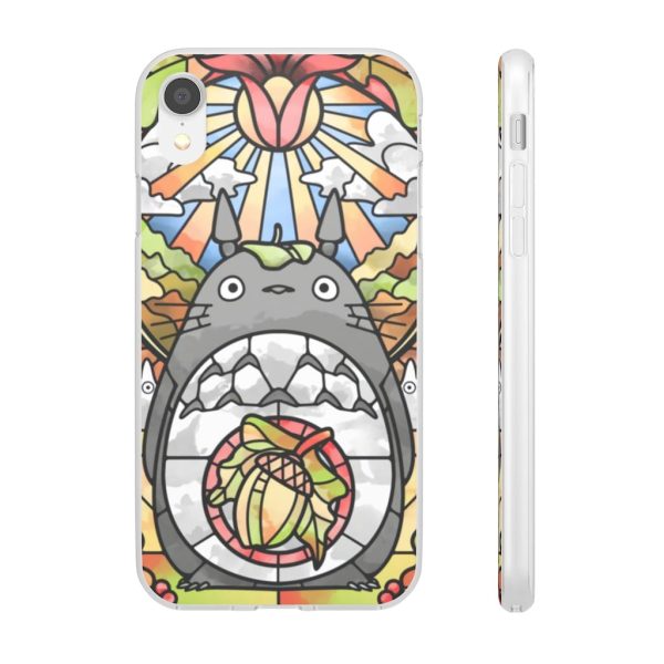 Totoro Film - Totoro Stained Glass Art iPhone Cases-Accessories, My Neighbor Totoro, Phone Case, Totoro Film