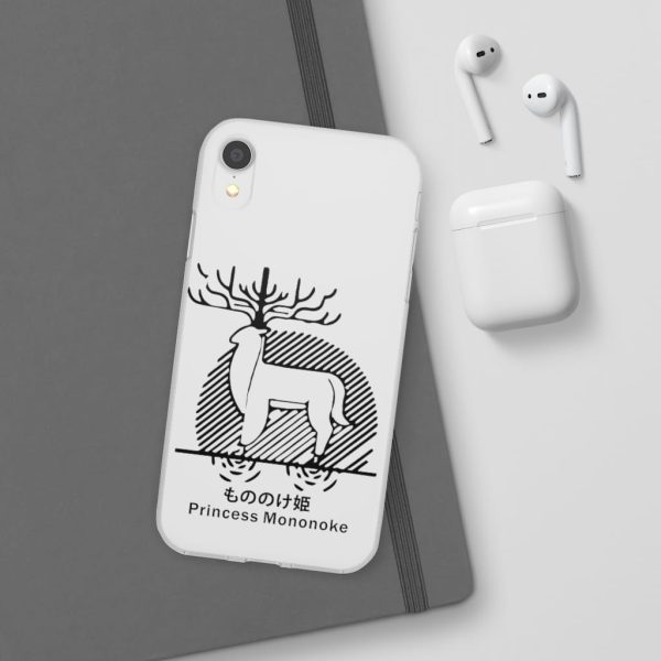 Princess Mononoke Mononoke Hime - Princess Mononoke – Shishigami Line Art iPhone Cases-Accessories, Phone Case, princess mononoke, Princess Mononoke Mononoke Hime