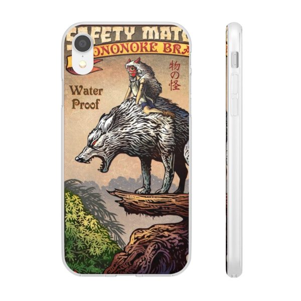 Princess Mononoke Character - Princess Mononoke and The Wolf on Top iPhone Cases-Accessories, Phone Case, princess mononoke, Princess Mononoke Character