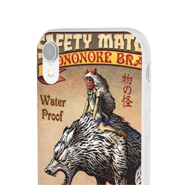 Princess Mononoke Character - Princess Mononoke and The Wolf on Top iPhone Cases-Accessories, Phone Case, princess mononoke, Princess Mononoke Character