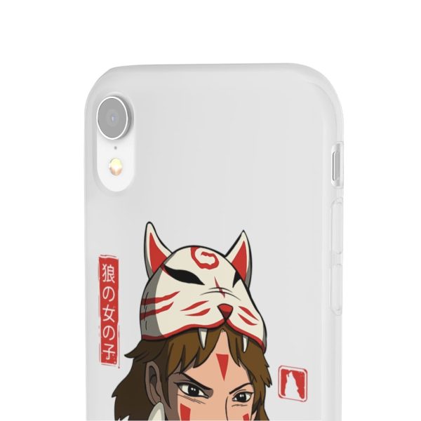 Princess Mononoke Forest Spirit Black - Mononoke The Wolf Girl iPhone Cases-Accessories, Phone Case, princess mononoke, Princess Mononoke Forest Spirit Black