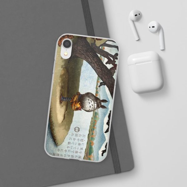 Totoro Bag - Totoro on the Catbus Spring Ride iPhone Cases-Accessories, My Neighbor Totoro, Phone Case, Totoro Bag