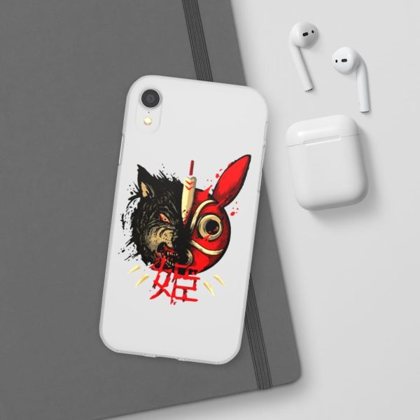 San Princess Mononoke - Princess Mononoke Mask & Wolf iPhone Cases-Accessories, Phone Case, princess mononoke, San Princess Mononoke