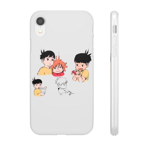 Ponyo Plush - Ponyo and Sosuke Sketch iPhone Cases-Accessories, Phone Case, ponyo, Ponyo Plush