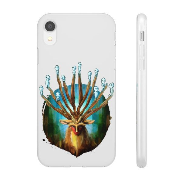 Studio Ghibli Films Princess Mononoke - Princess Mononoke – Shishigami and The Tree Spirit iPhone Cases-Accessories, Phone Case, princess mononoke, Studio Ghibli Films Princess Mononoke