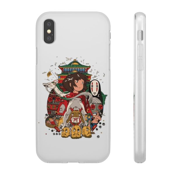 Spirited Away Poster - Spirited Away – Sen and Friends iPhone Cases-Accessories, kaonashi, no face, Phone Case, Spirited Away, Spirited Away Poster