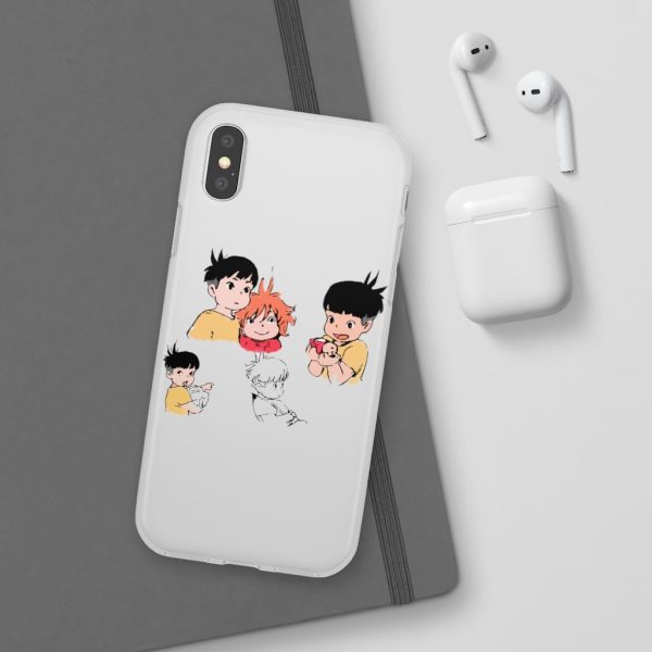 Ponyo Plush - Ponyo and Sosuke Sketch iPhone Cases-Accessories, Phone Case, ponyo, Ponyo Plush