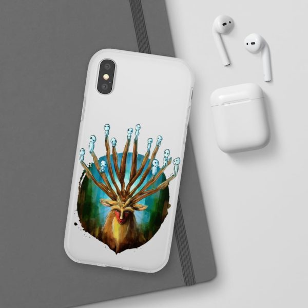 Studio Ghibli Films Princess Mononoke - Princess Mononoke – Shishigami and The Tree Spirit iPhone Cases-Accessories, Phone Case, princess mononoke, Studio Ghibli Films Princess Mononoke