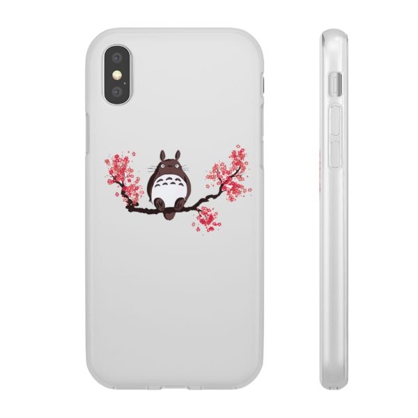 My Neighbor Totoro Japanese - Totoro and Sakura iPhone Cases-Accessories, My Neighbor Totoro, My Neighbor Totoro Japanese, Phone Case