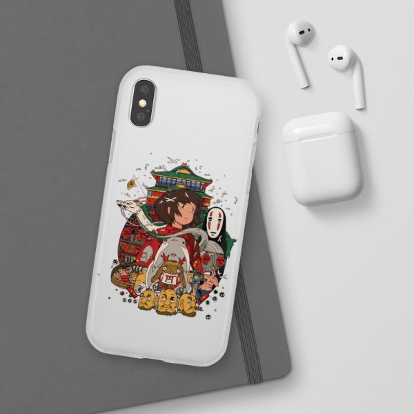 Spirited Away Poster - Spirited Away – Sen and Friends iPhone Cases-Accessories, kaonashi, no face, Phone Case, Spirited Away, Spirited Away Poster