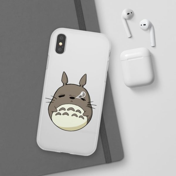 Totoro Umbrella - Sleepy Totoro iPhone Cases-Accessories, My Neighbor Totoro, Phone Case, Totoro Umbrella