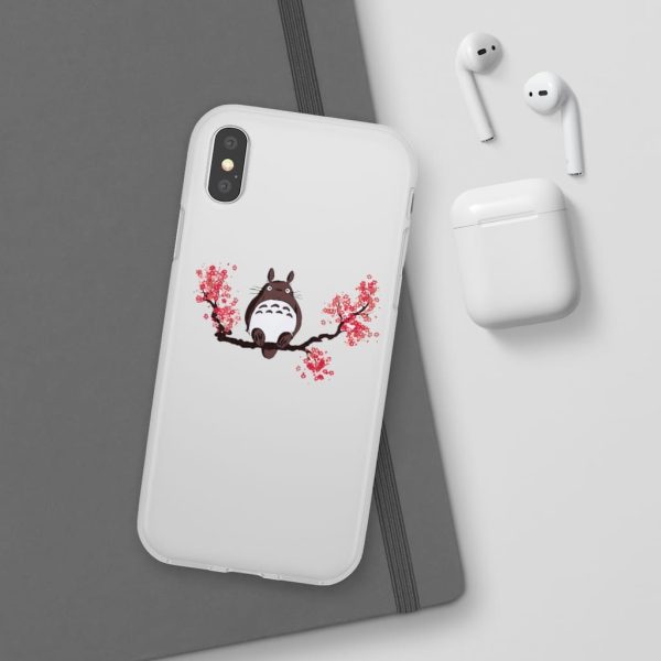 My Neighbor Totoro Japanese - Totoro and Sakura iPhone Cases-Accessories, My Neighbor Totoro, My Neighbor Totoro Japanese, Phone Case